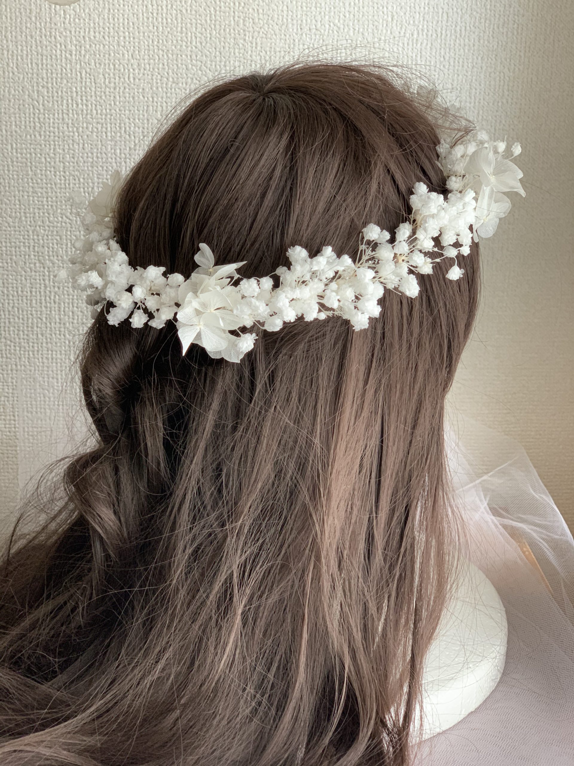 白い花かんむり | ウェディング花手箱